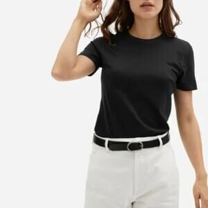 NEW Everlane The Supima Cotton Crew Tee T-shirt in Black